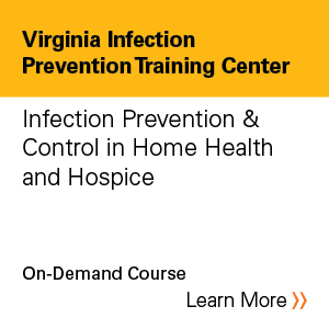 VIPTC-Virginia Infection Prevention Training Center Home Health & Hospice Course Banner